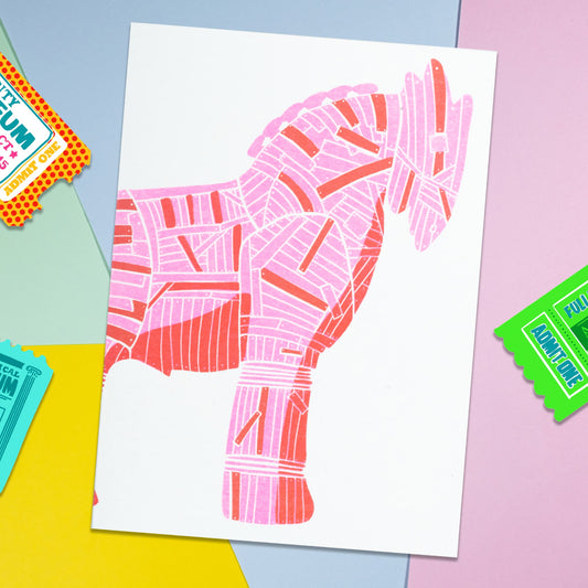 Trojan Horse Greeting card